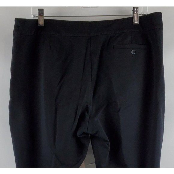 Eileen Fisher Womens Ponte Pants Straight Leg Casual Dress Black Size 16 36X25 - Picture 4 of 11